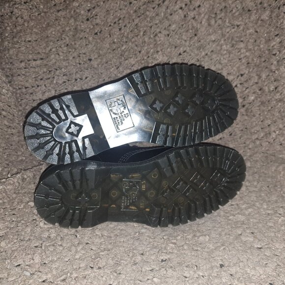 DR. MARTENS-DOC-Smooth Black Leather/Side Zip-White Stitching-Sz 9 Men/10 L-NWOB - Picture 8 of 8